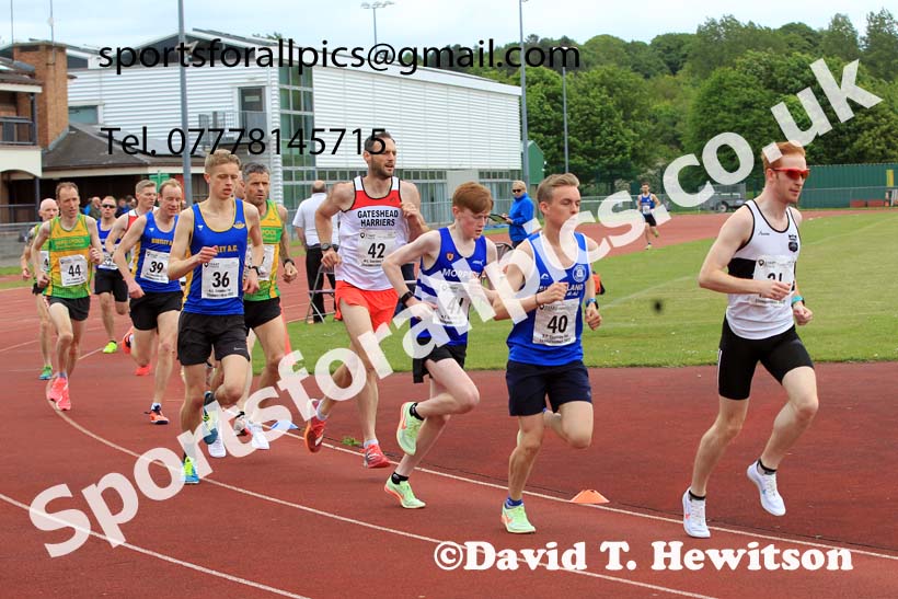 2022 North Eastern Counties AA 10000 metres Champs., Chester le Street, Sat,. May 21st. Photo: David T. Hewitson/Sports for All Pics